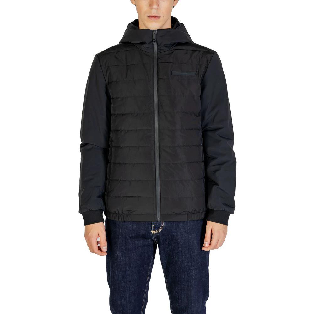 Calvin Klein Black Recycled Polyester Shell Jacket by Calvin Klein