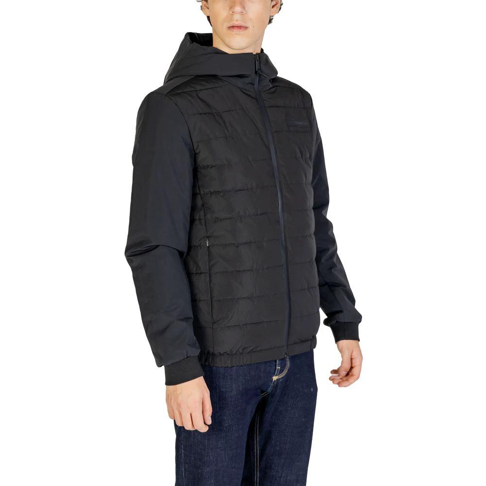 Calvin Klein Black Recycled Polyester Shell Jacket by Calvin Klein