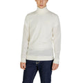 Calvin Klein Jeans Cream Wool Turtleneck by Calvin Klein Jeans