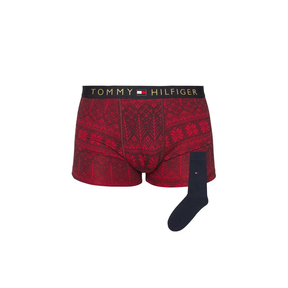 Tommy Hilfiger Bordeaux Cotton Boxers by Tommy Hilfiger