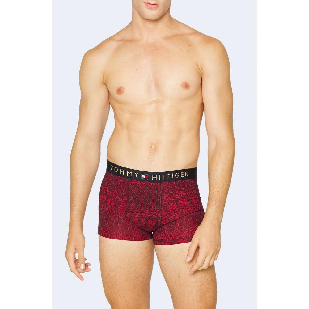 Tommy Hilfiger Bordeaux Cotton Boxers by Tommy Hilfiger