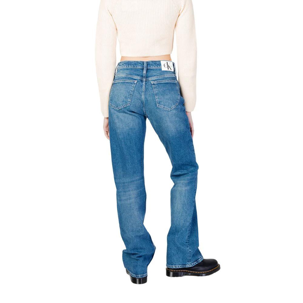 Calvin Klein Jeans Blue Cotton Mom Jeans by Calvin Klein Jeans
