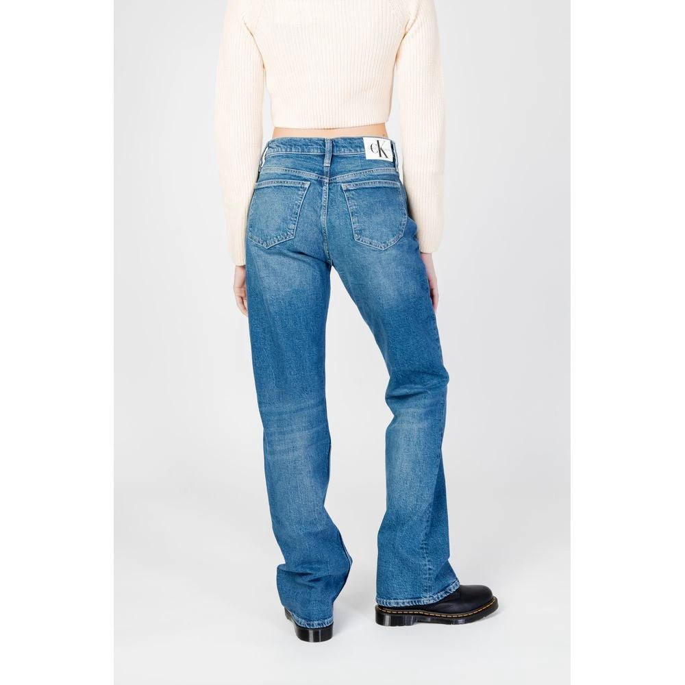 Calvin Klein Jeans Blue Cotton Mom Jeans by Calvin Klein Jeans