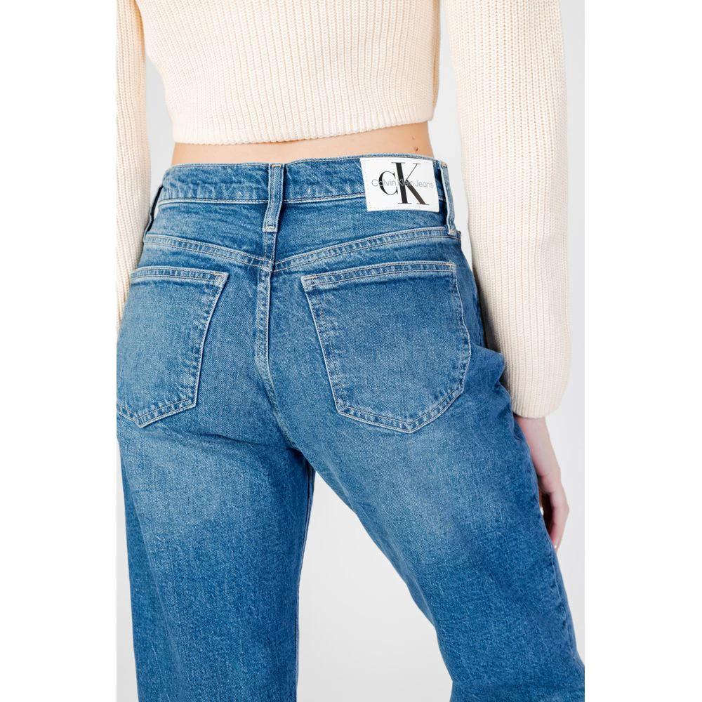 Calvin Klein Jeans Blue Cotton Mom Jeans by Calvin Klein Jeans