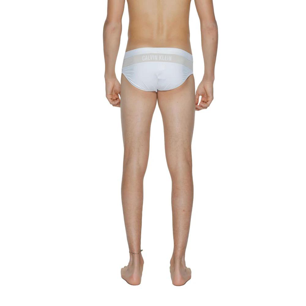 Calvin Klein White Polyamide Swim Briefs by Calvin Klein