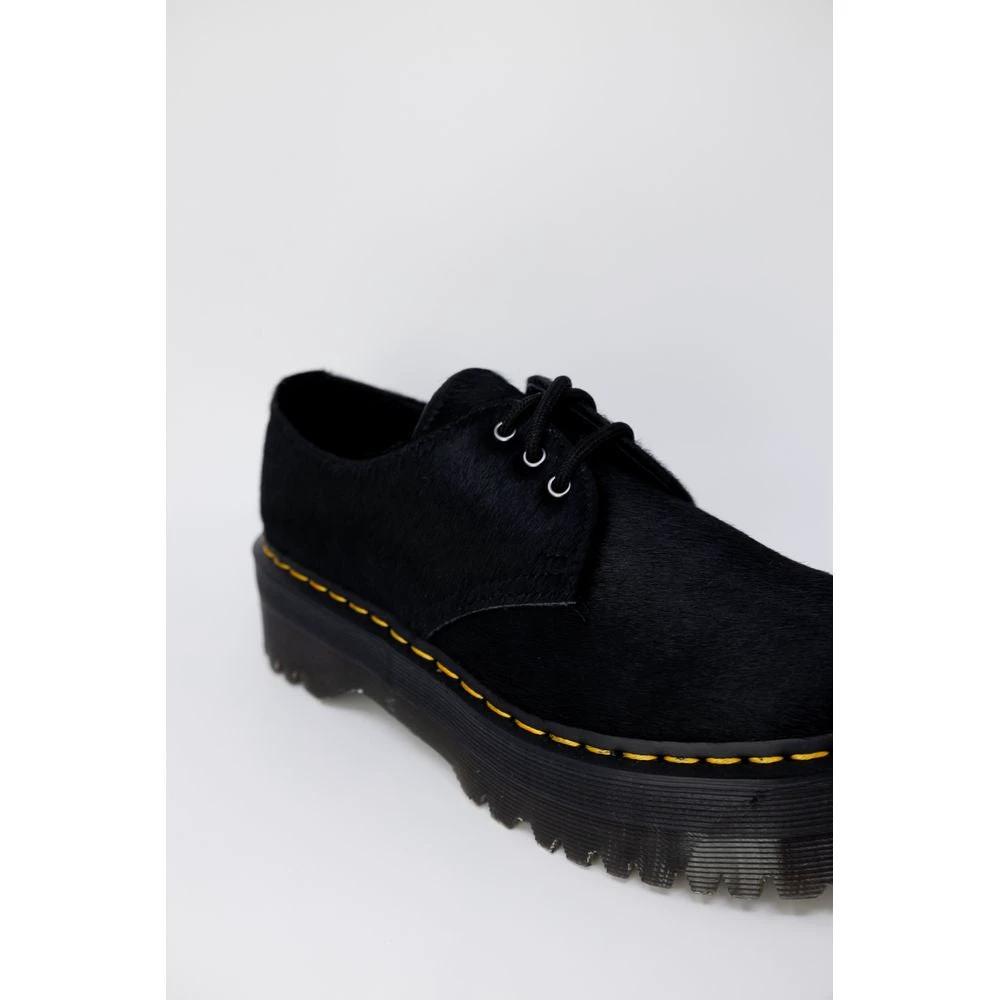 Dr. Martens Black Leather Lace-Up Boots by Dr. Martens