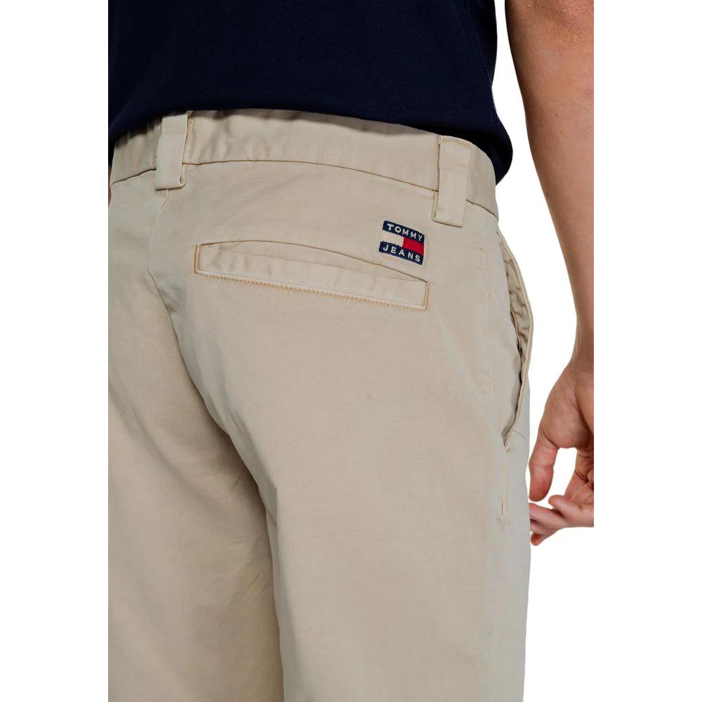 Tommy Hilfiger Jeans Gold Recycled Cotton Casual Pants by Tommy Hilfiger Jeans