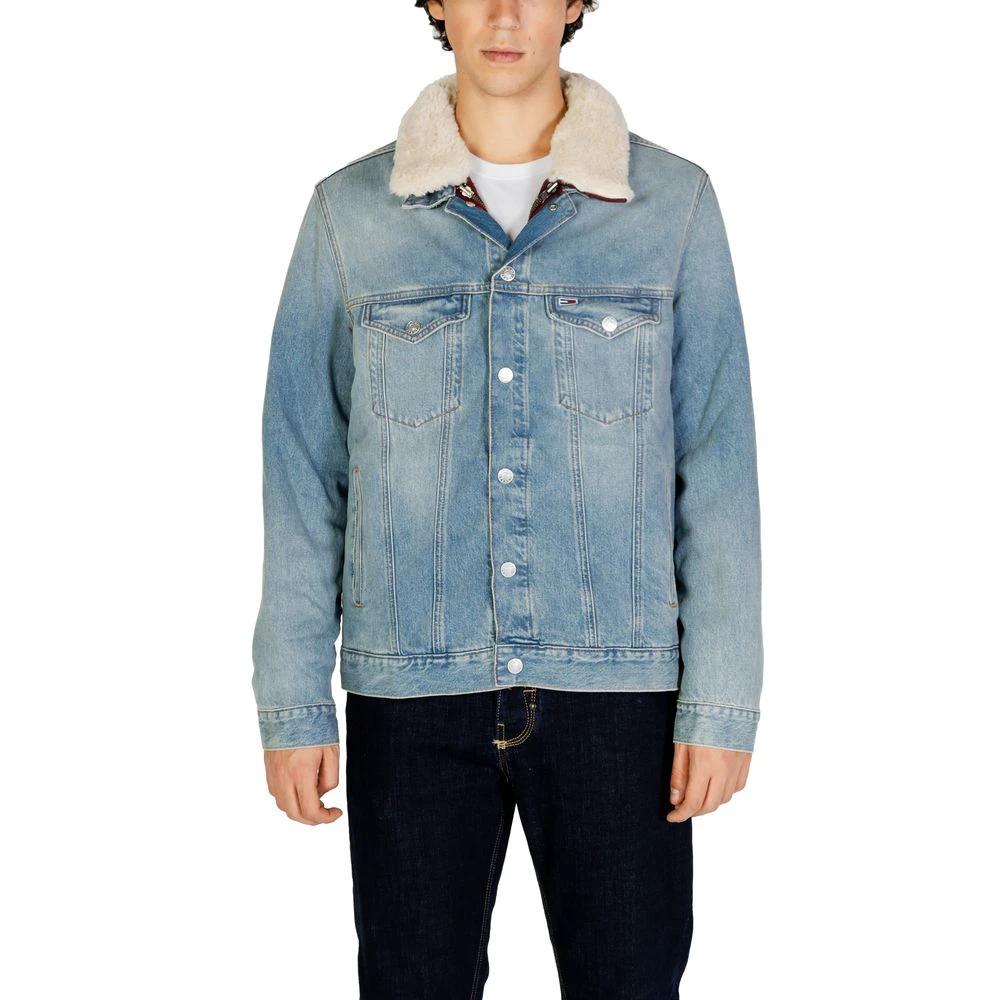 Tommy Hilfiger Jeans Light Blue Cotton Denim Jacket by Tommy Hilfiger Jeans