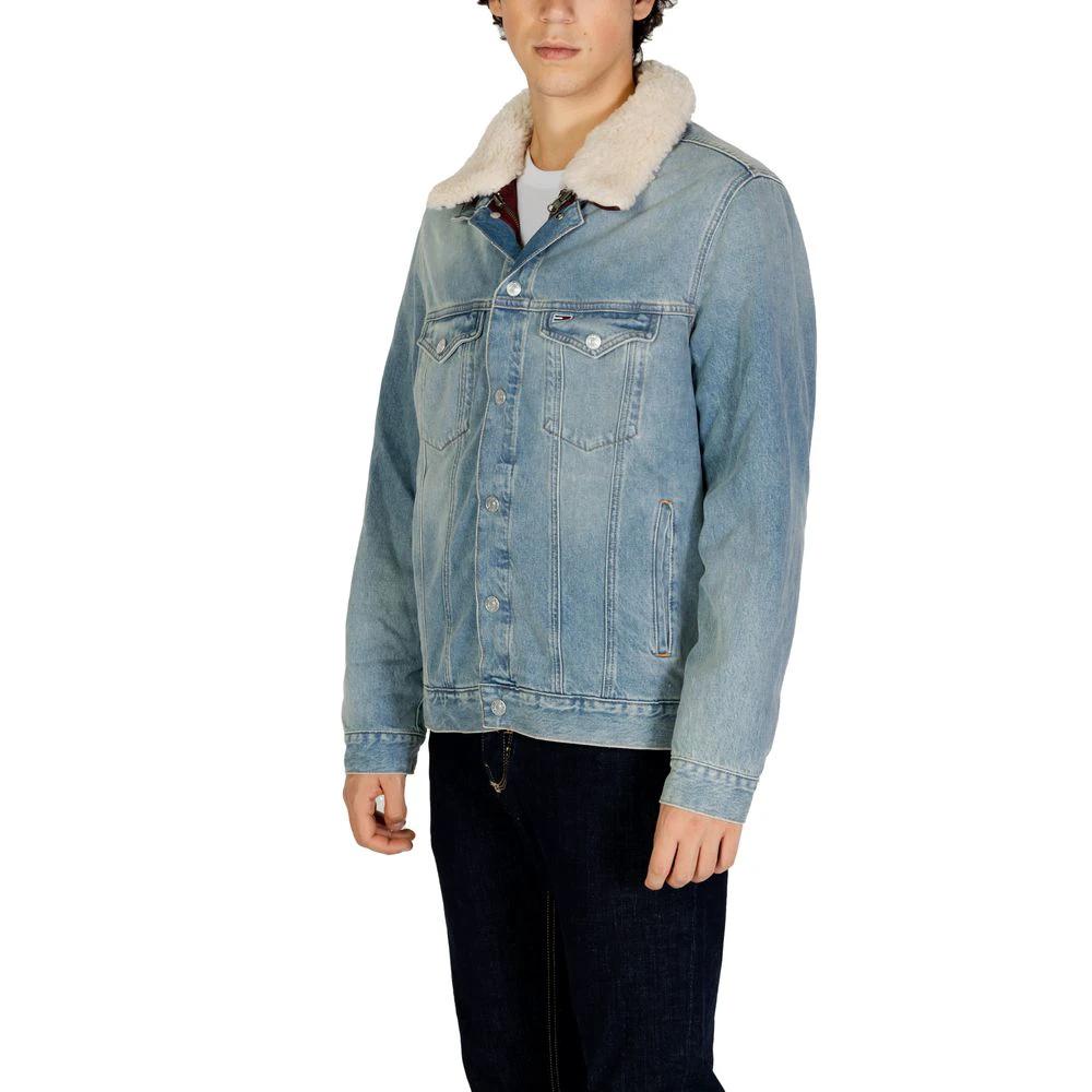 Tommy Hilfiger Jeans Light Blue Cotton Denim Jacket by Tommy Hilfiger Jeans