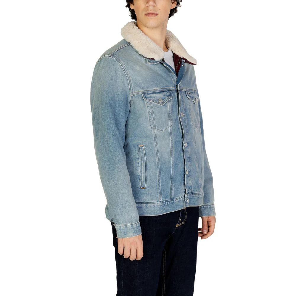 Tommy Hilfiger Jeans Light Blue Cotton Denim Jacket by Tommy Hilfiger Jeans