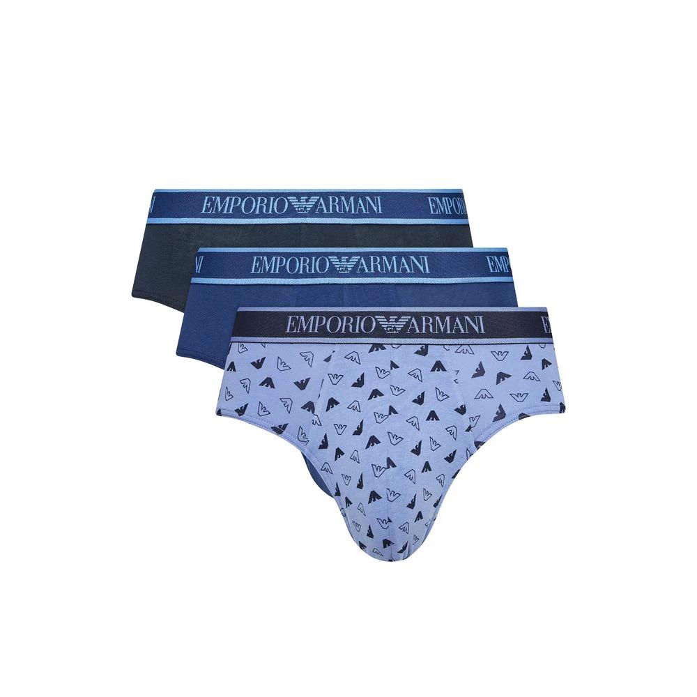 Emporio Armani Underwear Blue Cotton False by Emporio Armani Underwear