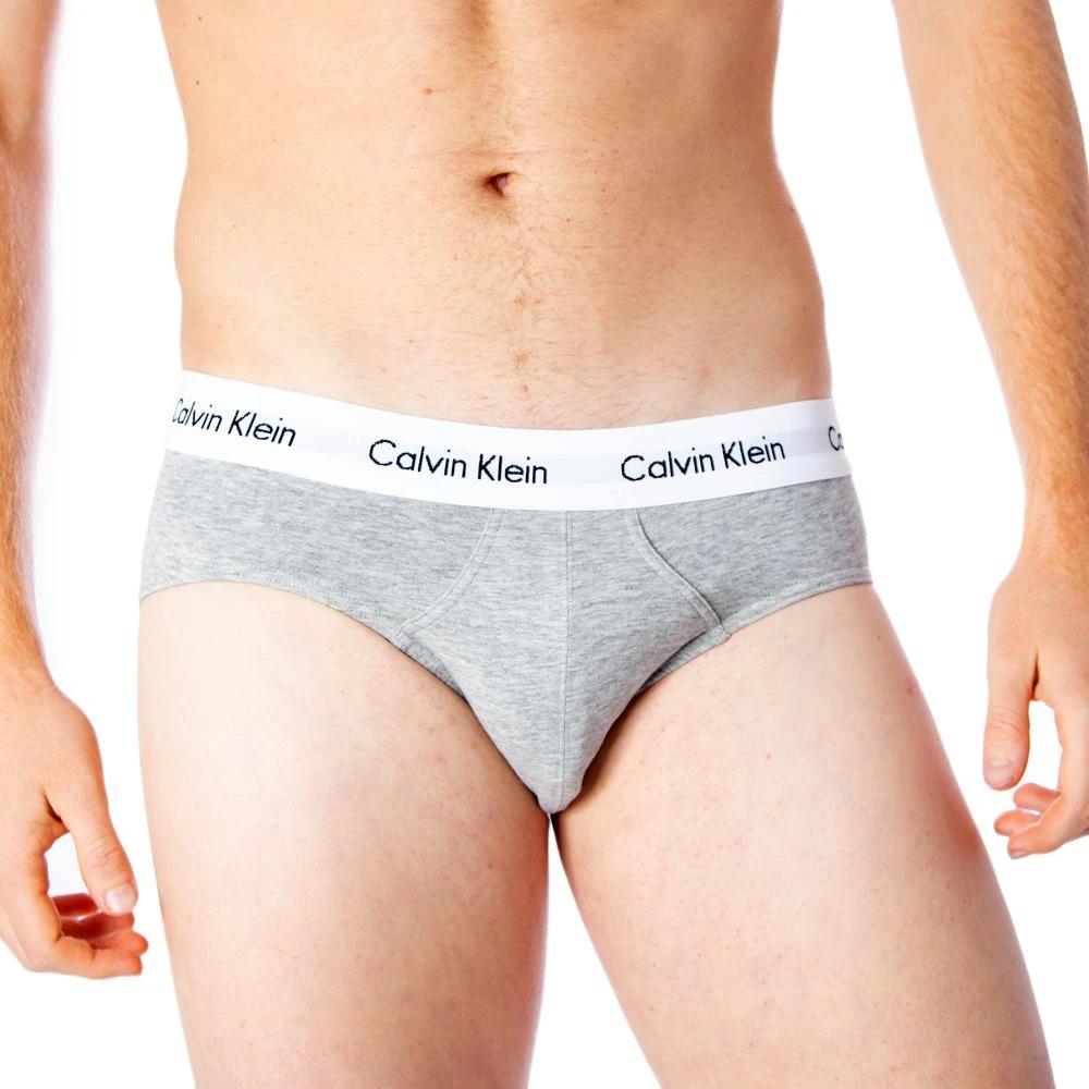 Calvin Klein Underwear Gray Cotton Briefs by Calvin Klein Underwear