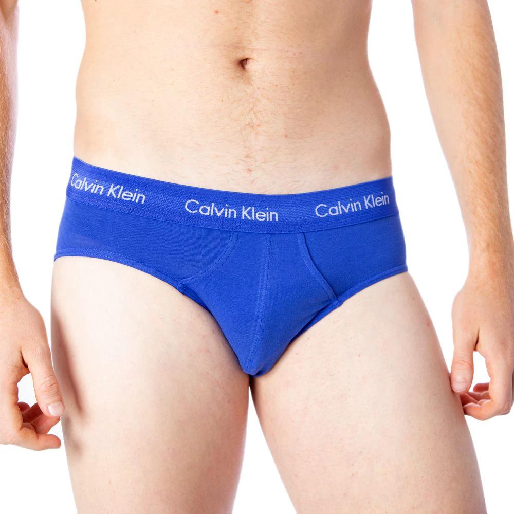 Calvin Klein Underwear Blue Cotton Briefs by Calvin Klein Underwear