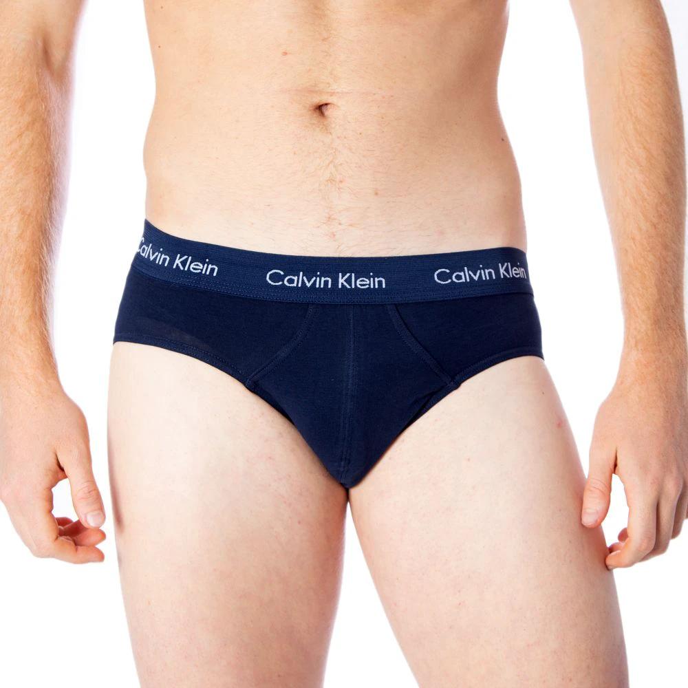 Calvin Klein Underwear Blue Cotton Briefs by Calvin Klein Underwear