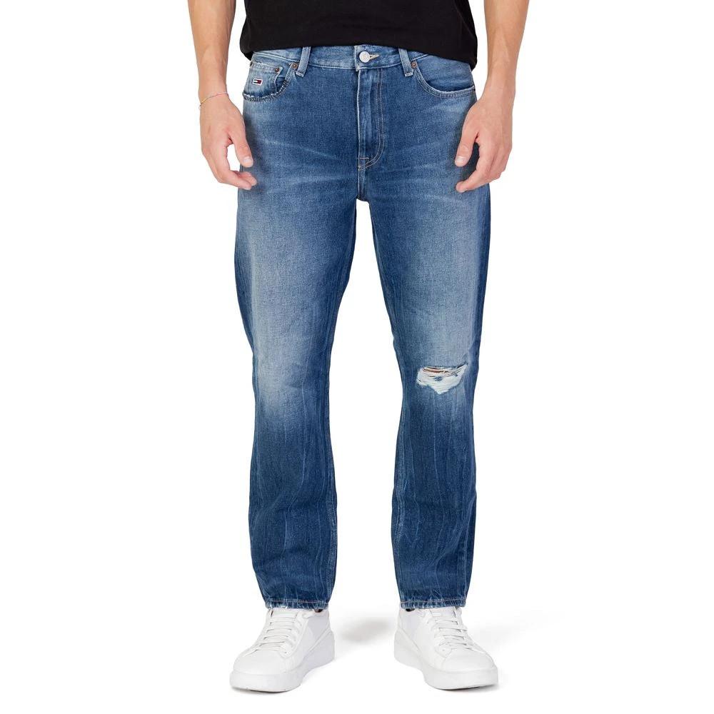 Tommy Hilfiger Jeans Blue Cotton Slim Fit Jeans by Tommy Hilfiger Jeans