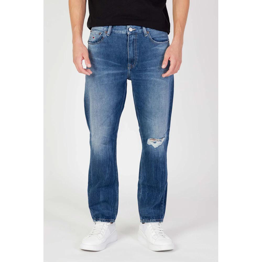 Tommy Hilfiger Jeans Blue Cotton Slim Fit Jeans by Tommy Hilfiger Jeans