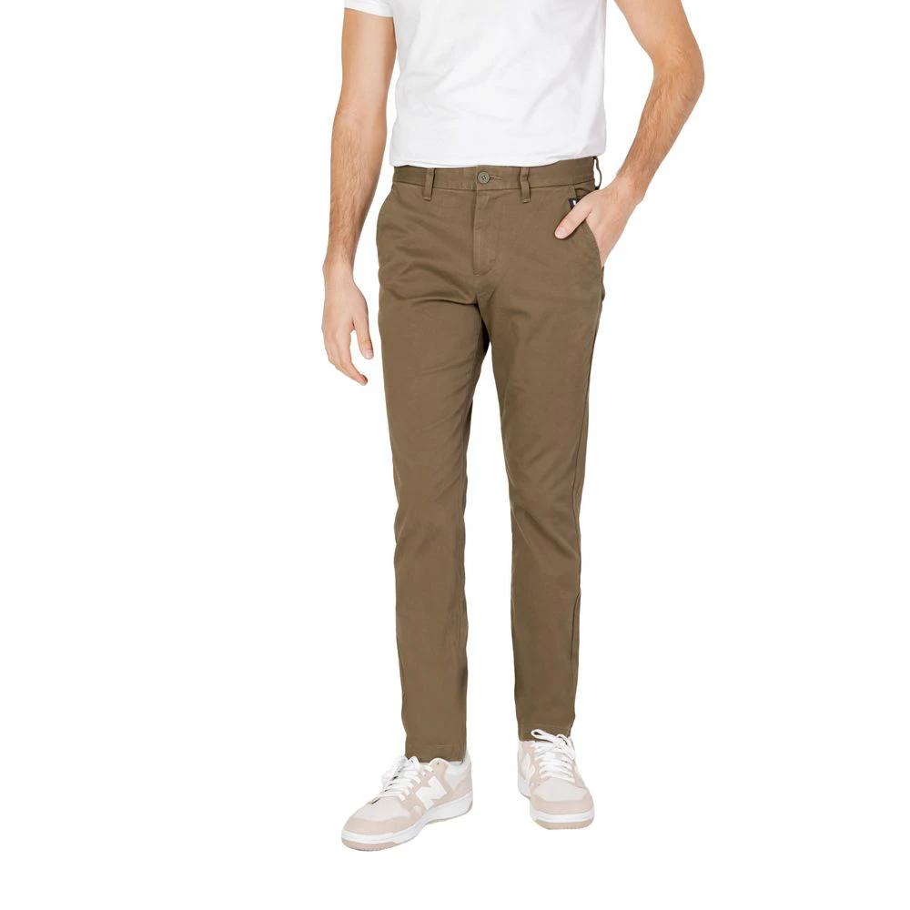 Tommy Hilfiger Jeans Green Organic Cotton Chino Pants by Tommy Hilfiger Jeans