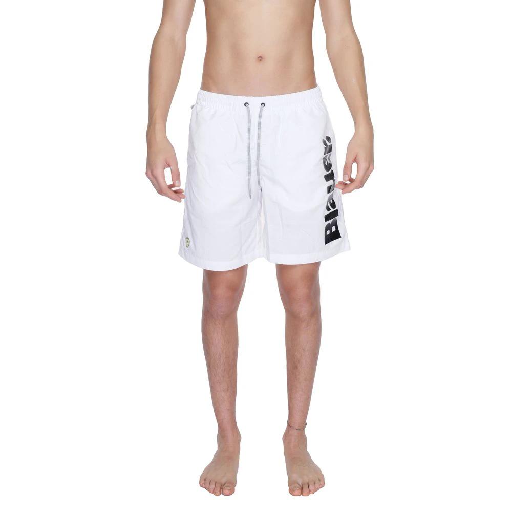 Blauer White Polyamide Swim Shorts by Blauer