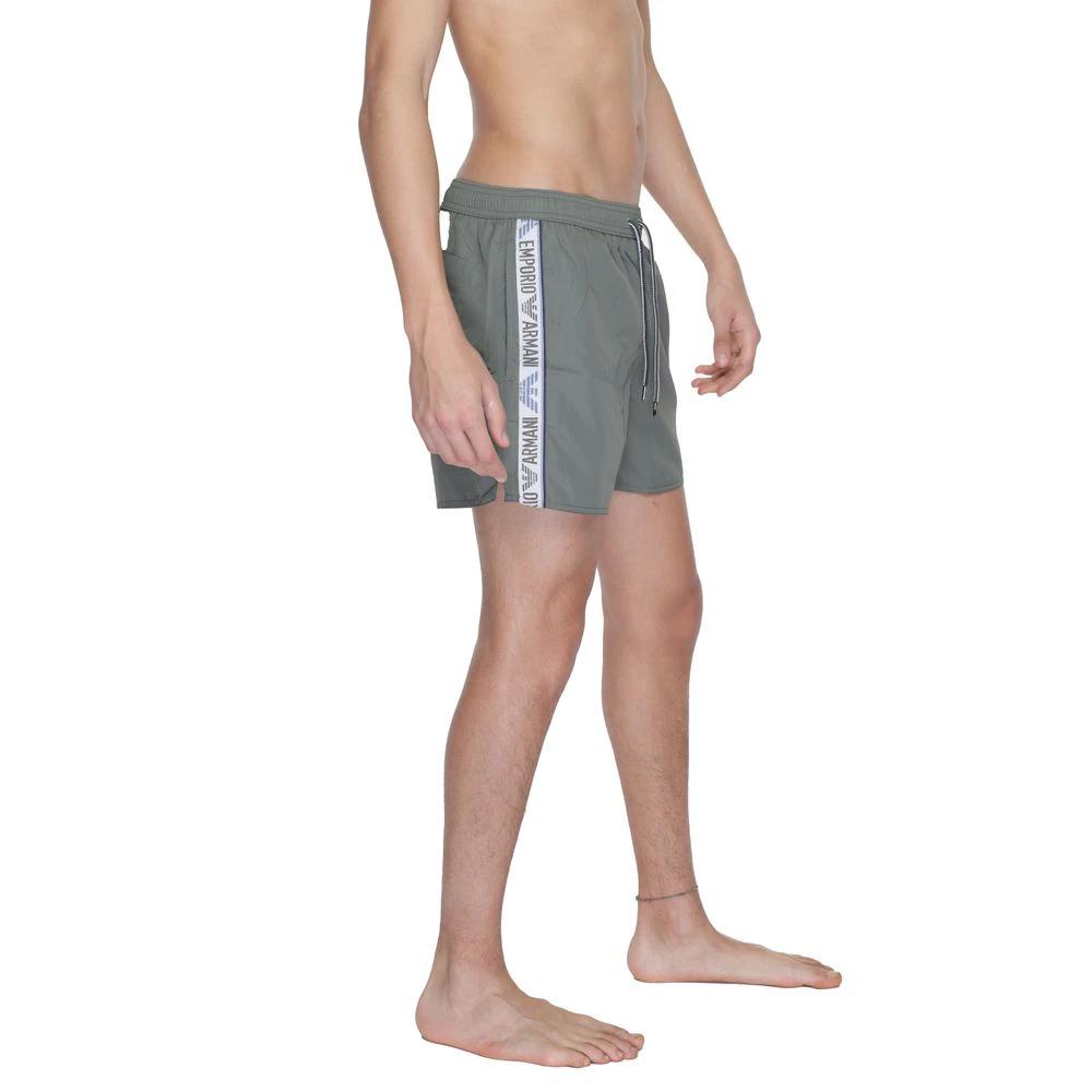 Emporio Armani Underwear Green Polyester Swim Shorts by Emporio Armani Underwear