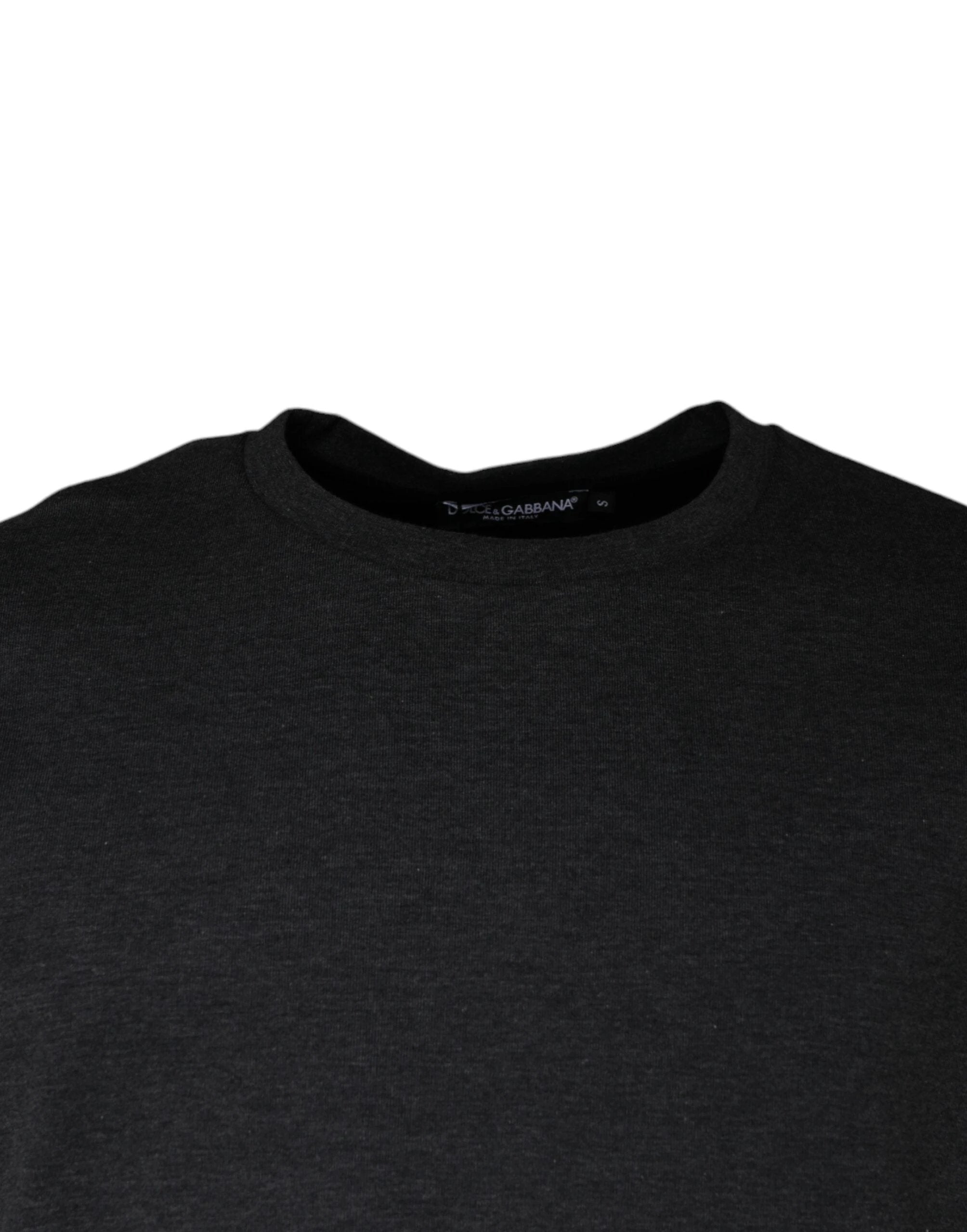Dolce & Gabbana Dark Gray Camouflage Crew Neck T-shirt by Dolce & Gabbana