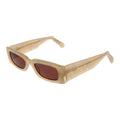 Lunettes de soleil en plastique beige GCDS