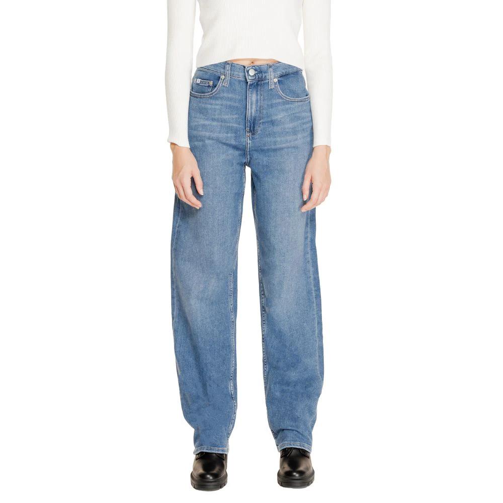 Calvin Klein Jeans Blue Cotton Relaxed Fit Jeans by Calvin Klein Jeans