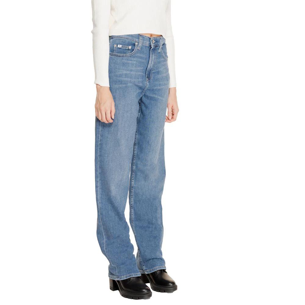 Calvin Klein Jeans Blue Cotton Relaxed Fit Jeans by Calvin Klein Jeans