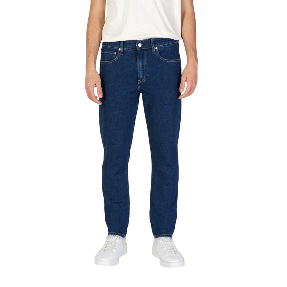 Calvin Klein Jeans Blue Cotton Slim Fit Jeans by Calvin Klein Jeans
