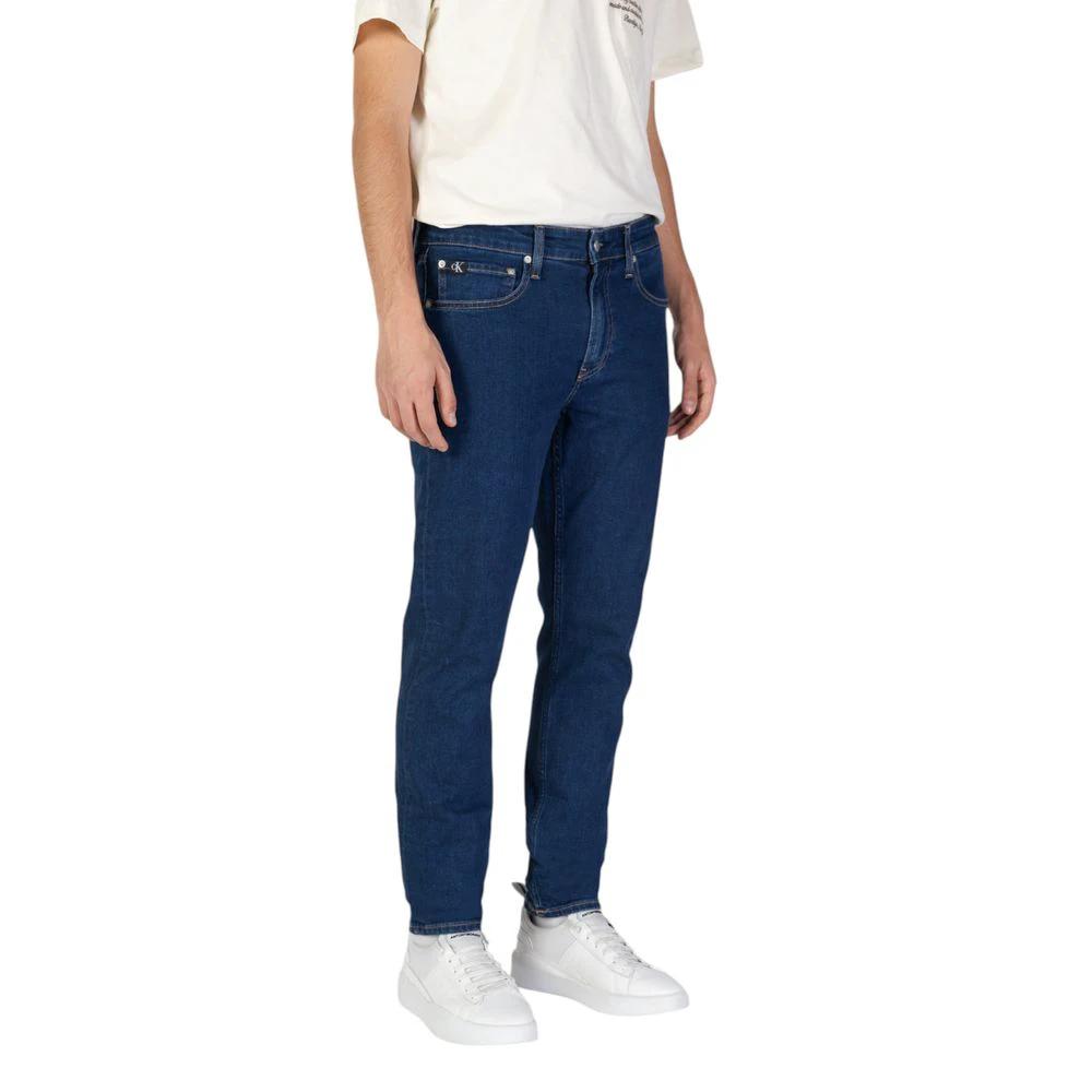 Calvin Klein Jeans Blue Cotton Slim Fit Jeans by Calvin Klein Jeans