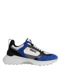 Versace Multicolor Canvas Quad Fabric Medusa Low Top Sneakers Shoes by Versace