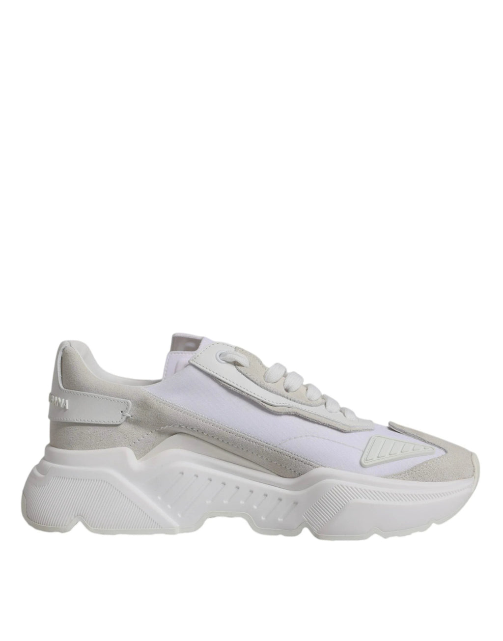 Dolce & Gabbana White Leather Daymaster Low Top Sneakers Shoes by Dolce & Gabbana