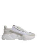 Dolce & Gabbana White Leather Daymaster Low Top Sneakers Shoes by Dolce & Gabbana