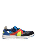 Dolce & Gabbana Multicolor Leather Suede Low Top Sneakers Shoes by Dolce & Gabbana
