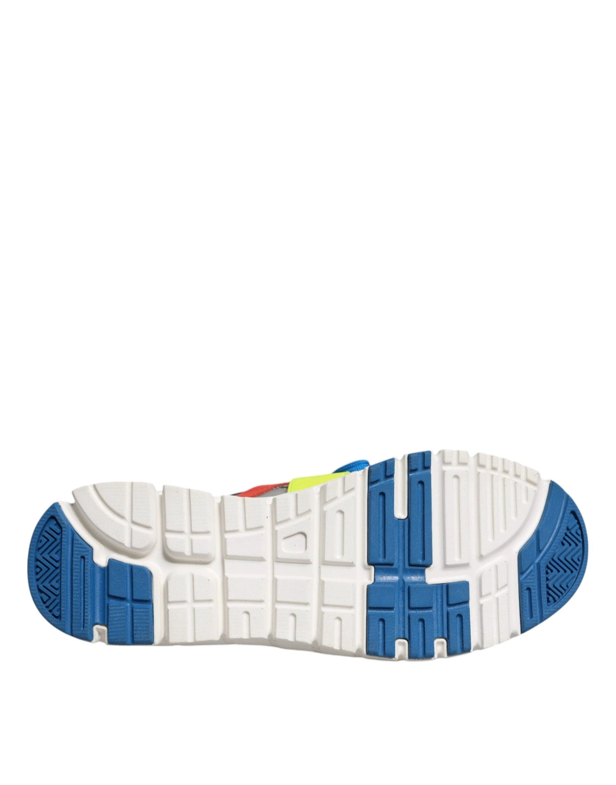 Dolce & Gabbana Multicolor Leather Suede Low Top Sneakers Shoes by Dolce & Gabbana