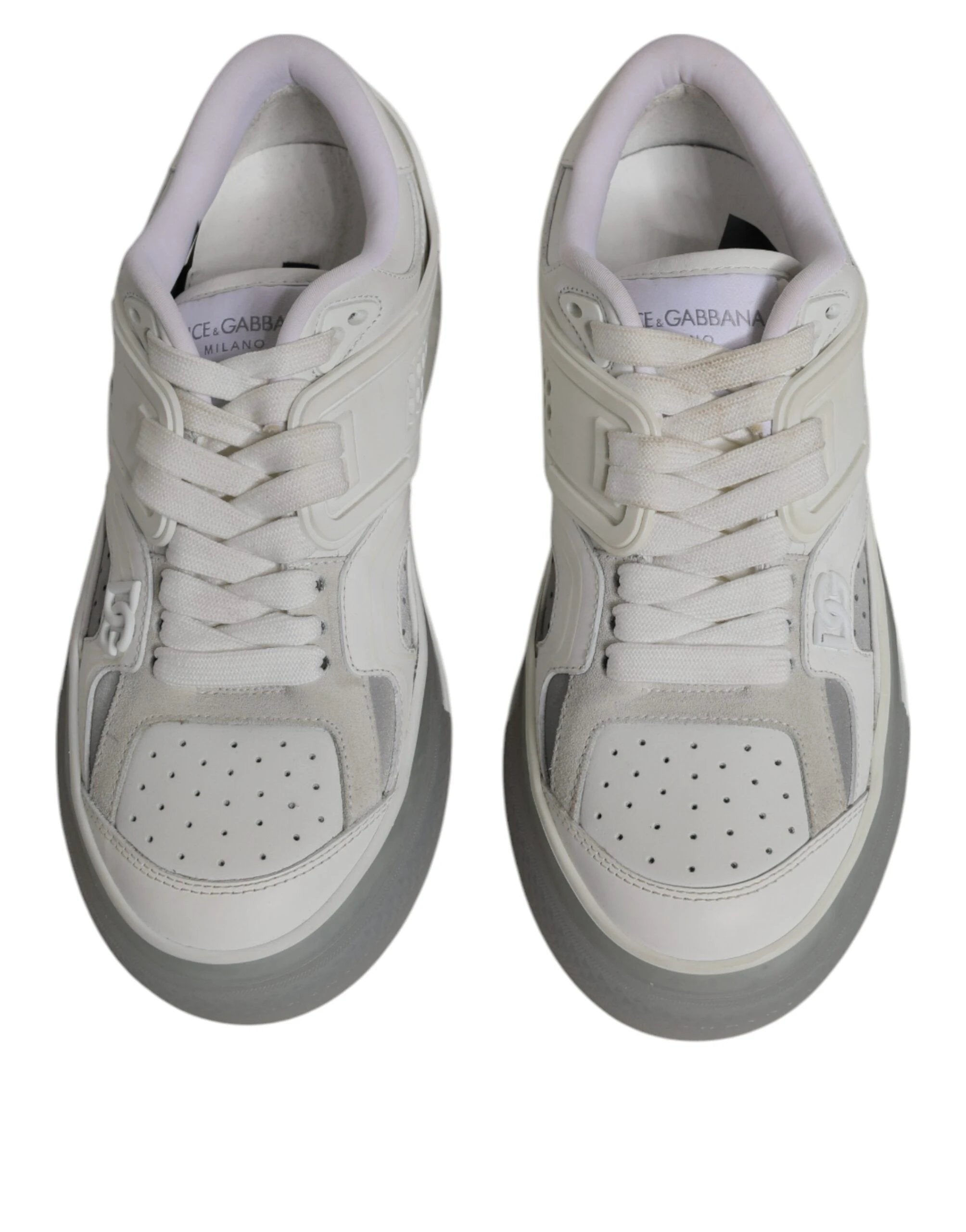 Dolce & Gabbana White DG Logo CUSTOM 2.Zero Sneakers Shoes by Dolce & Gabbana