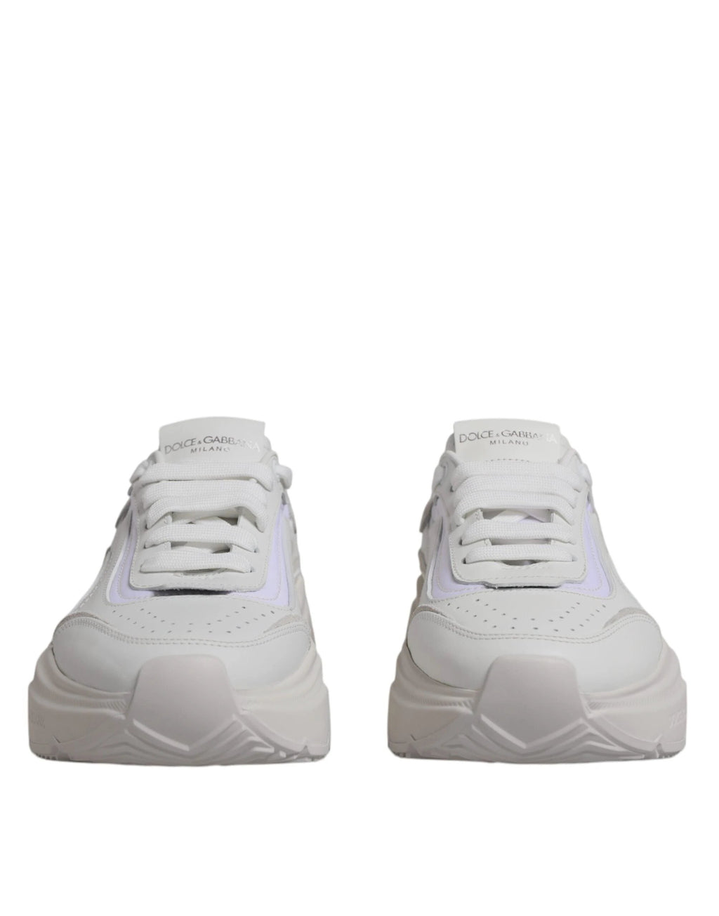 Dolce & Gabbana White Daymaster Low Top Sneakers Shoes by Dolce & Gabbana