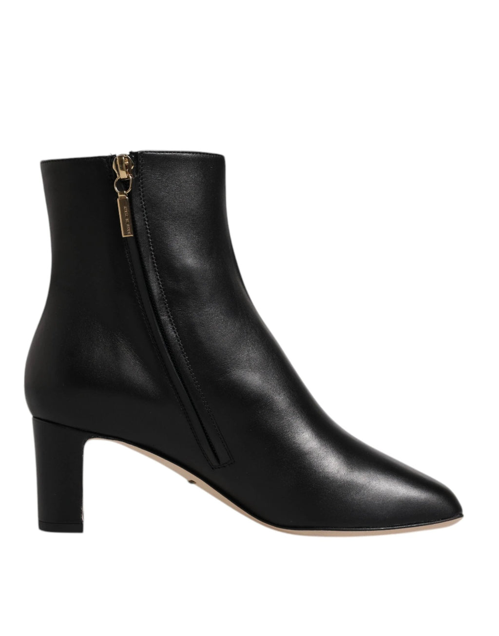 Dolce & Gabbana Black Jackie Leather Mid Calf Boots Shoes by Dolce & Gabbana