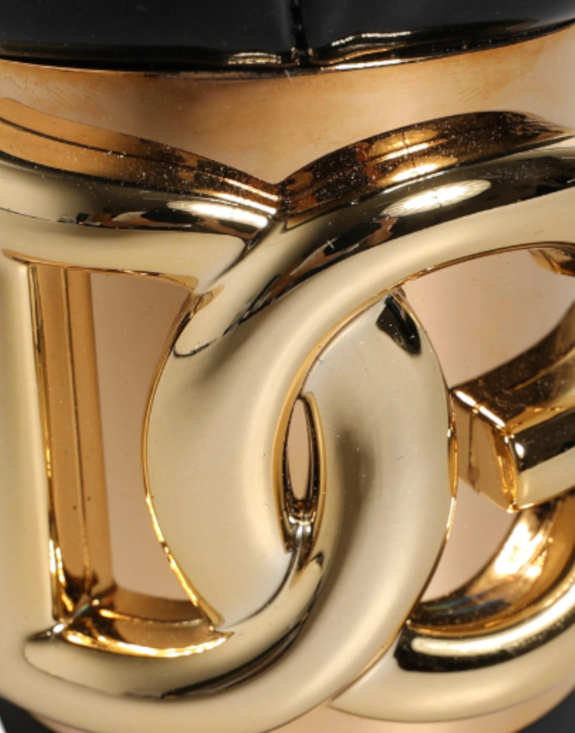 Dolce & Gabbana Black Patent Leather Vally High Boots Shoes by Dolce & Gabbana