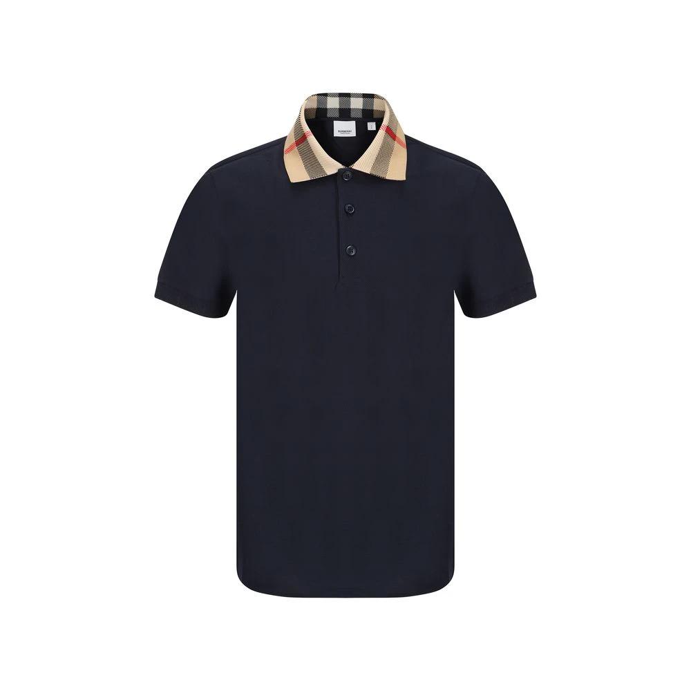 Burberry Blue Cotton Polo Shirt by Burberry