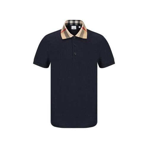 Burberry Blue Cotton Polo Shirt by Burberry