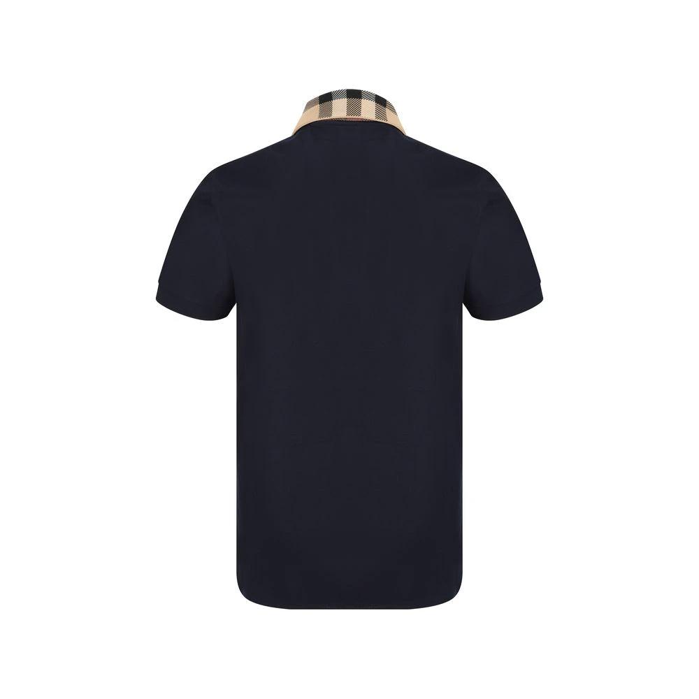 Burberry Blue Cotton Polo Shirt by Burberry