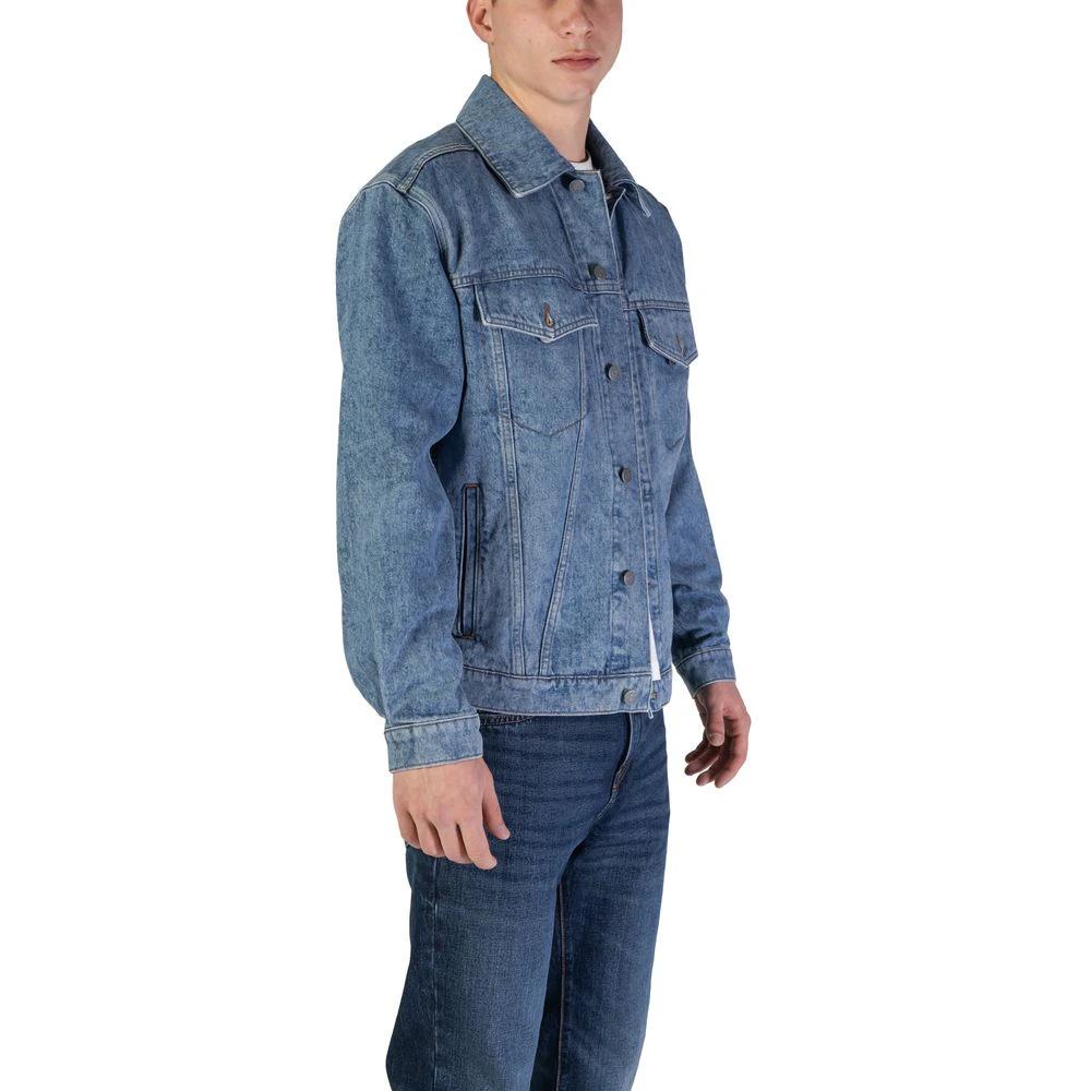 Hugo Boss Light Blue Cotton Denim Jacket by Hugo Boss