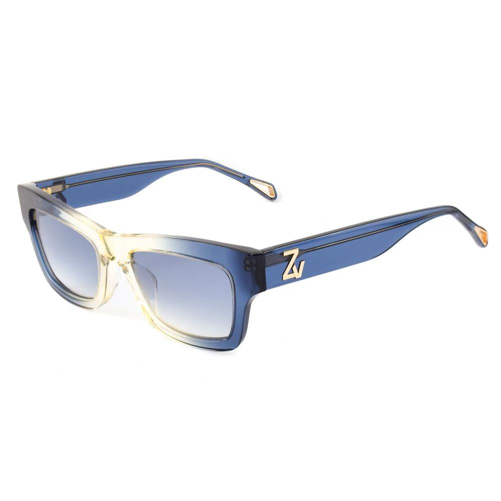 Zadig & Voltaire Blue Acetate Sunglasses by Zadig & Voltaire