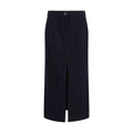 Giorgio Armani Blue Cotton Skirt by Giorgio Armani