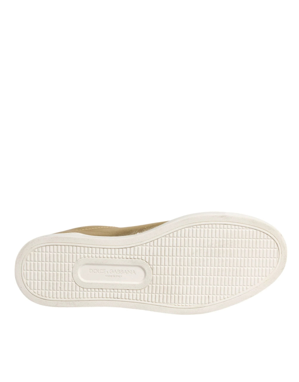 Dolce & Gabbana Gold Leather Logo London Men Sneakers Shoes by Dolce & Gabbana