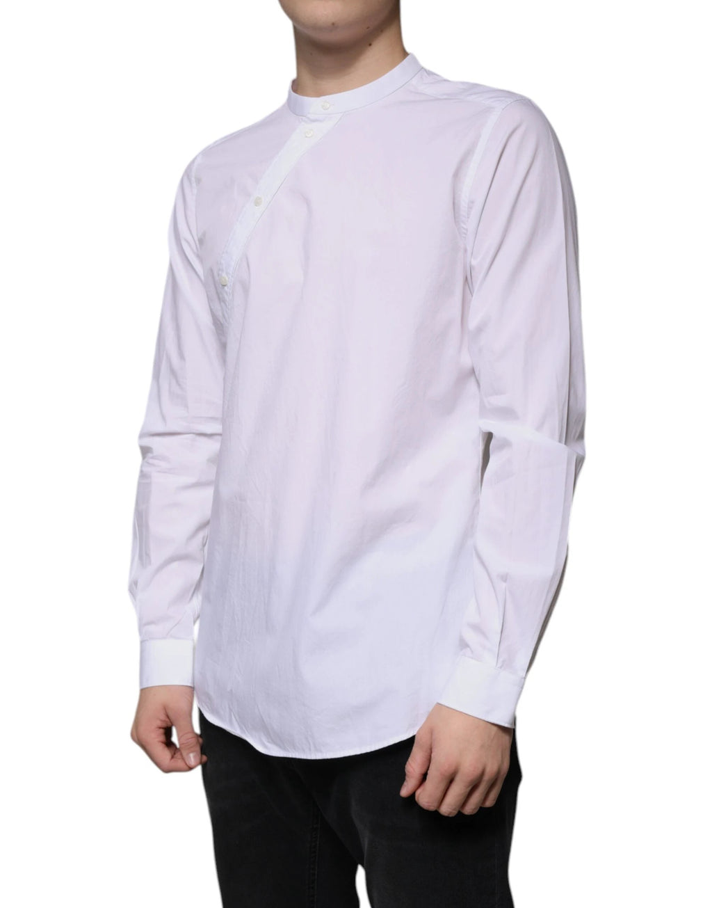 Dolce & Gabbana White Cotton Slim Fit MARTINI Dress Shirt by Dolce & Gabbana