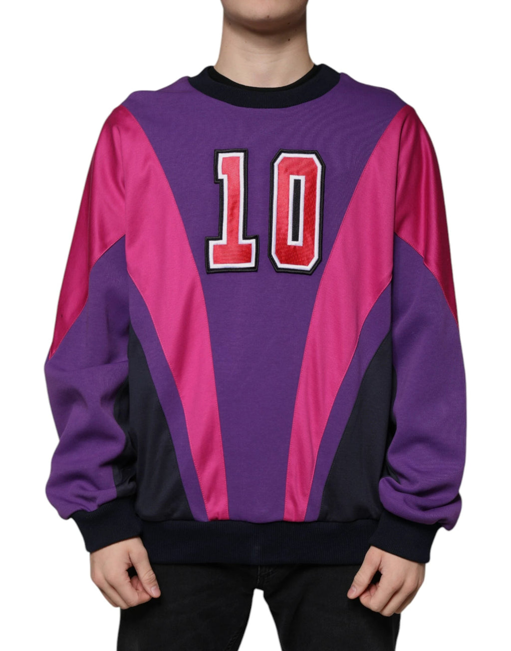 Dolce & Gabbana Multicolor Crew Neck Men Sweatshirt Sweater by Dolce & Gabbana