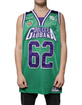 Dolce & Gabbana Green Polyester Jersey Sleeveless T-shirt by Dolce & Gabbana