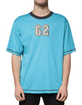 Dolce & Gabbana Blue Logo Crew Neck Short Sleeves T-shirt by Dolce & Gabbana