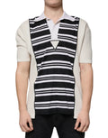 Dolce & Gabbana Multicolor Stripe Collared Polo T-shirt by Dolce & Gabbana